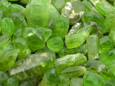 Bright on sale green stones